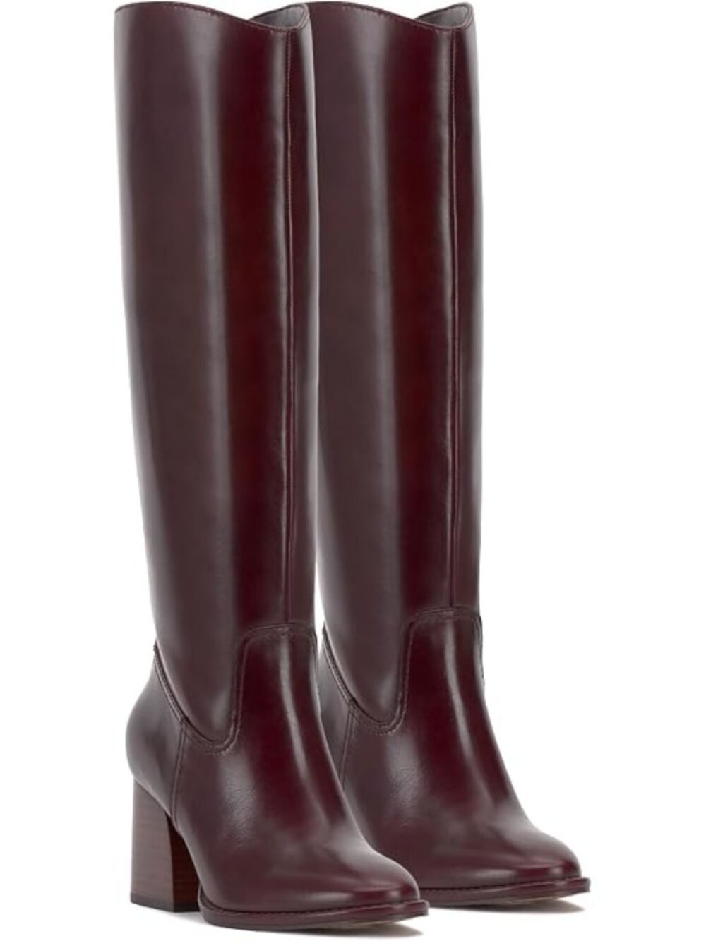 Vince Camuto Leila Knee High Boots Rich Mahogany Size 7.5
